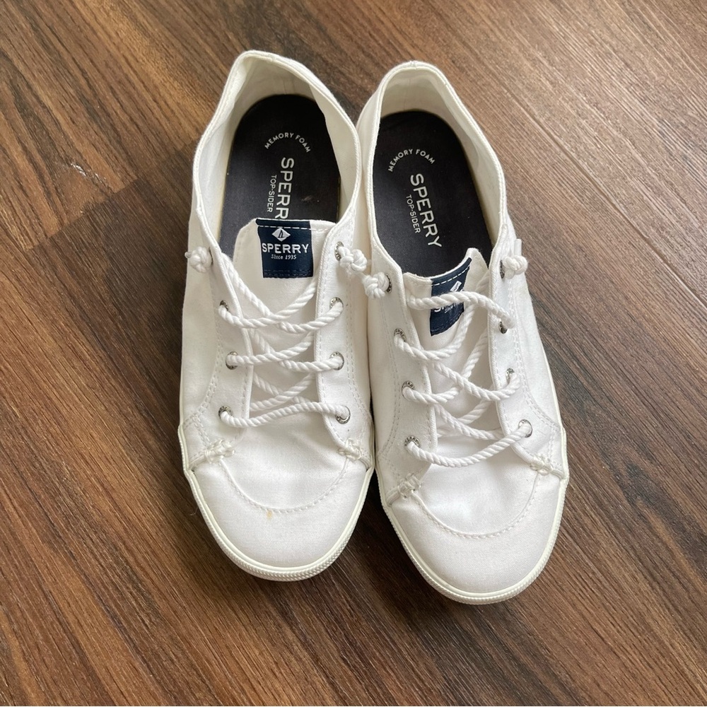 Sperry Off-White Canvas Sneakers